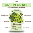 Mascarilla con extracto de Uva verde - I'm green grape