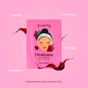 Parches de hidrogel reafirmante I'm Red Wine